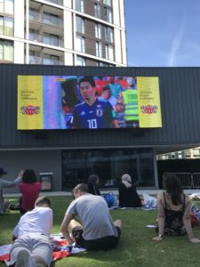 ロンドンでワールドカップの日本戦を観戦