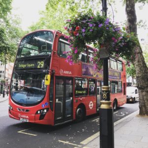 ロンドンの２階建バス