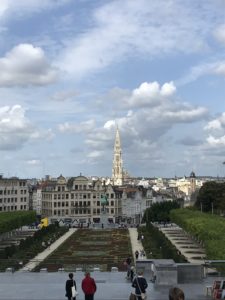 芸術の丘から見えるブリュッセル市内